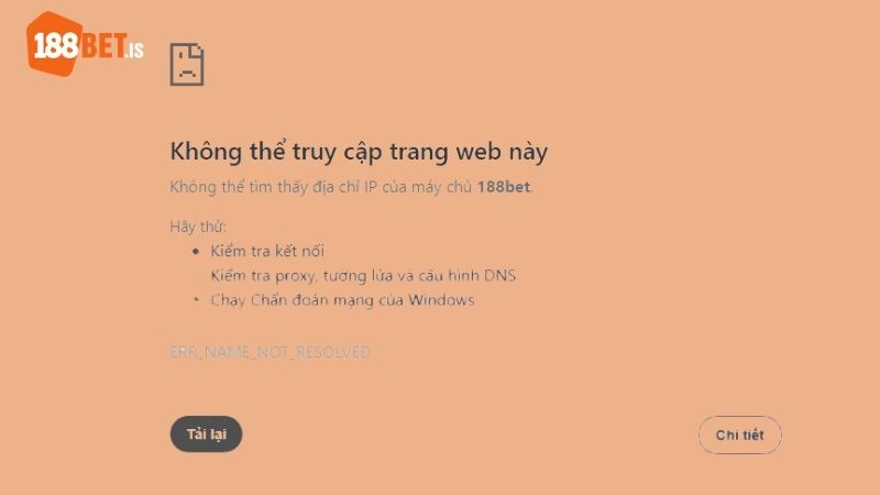 Nguyên nhân link vào 188BET bị chặn? Cách khắc phục