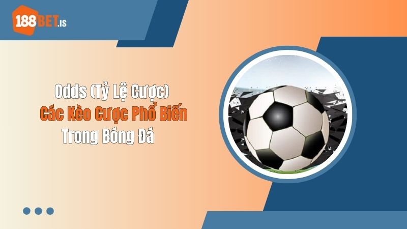 Odds (Tỷ Lệ Cược) - Các Kèo Cược Phổ Biến Trong Bóng Đá